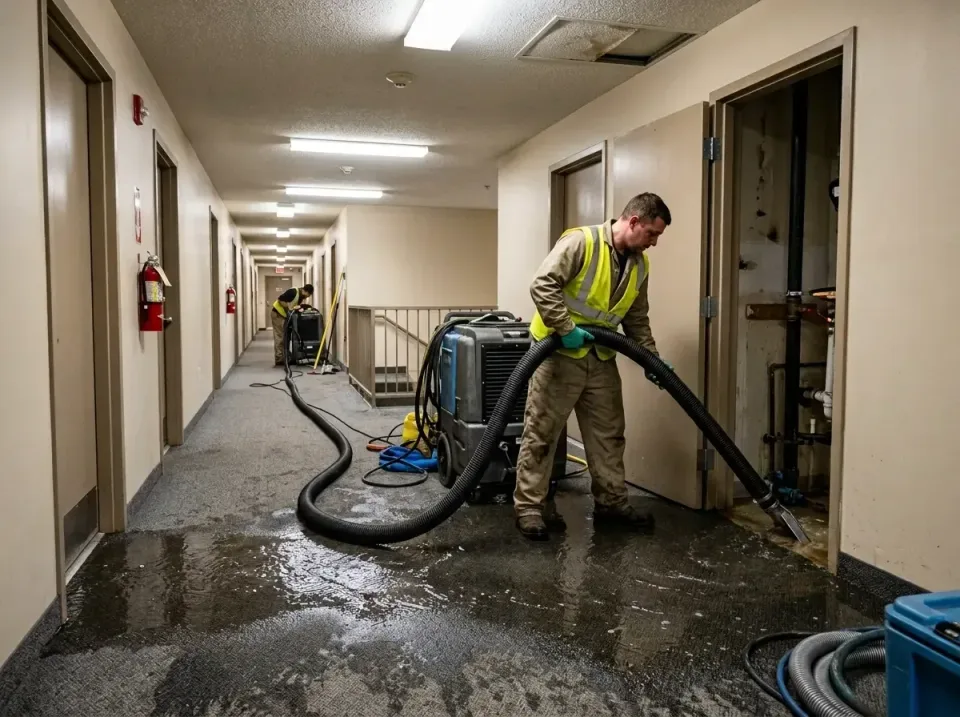 multi-unit-apartment-hallway-f-005 — frequently asked questions, Emergency Burst Pipe Water Extraction & Removal in East Pet…
